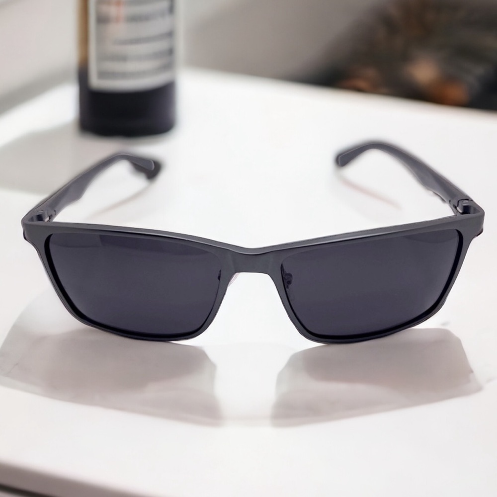 Bircen Men’s Sunglasses Polarized UV Protection Al-Mg Metal Frame Spring Hinges